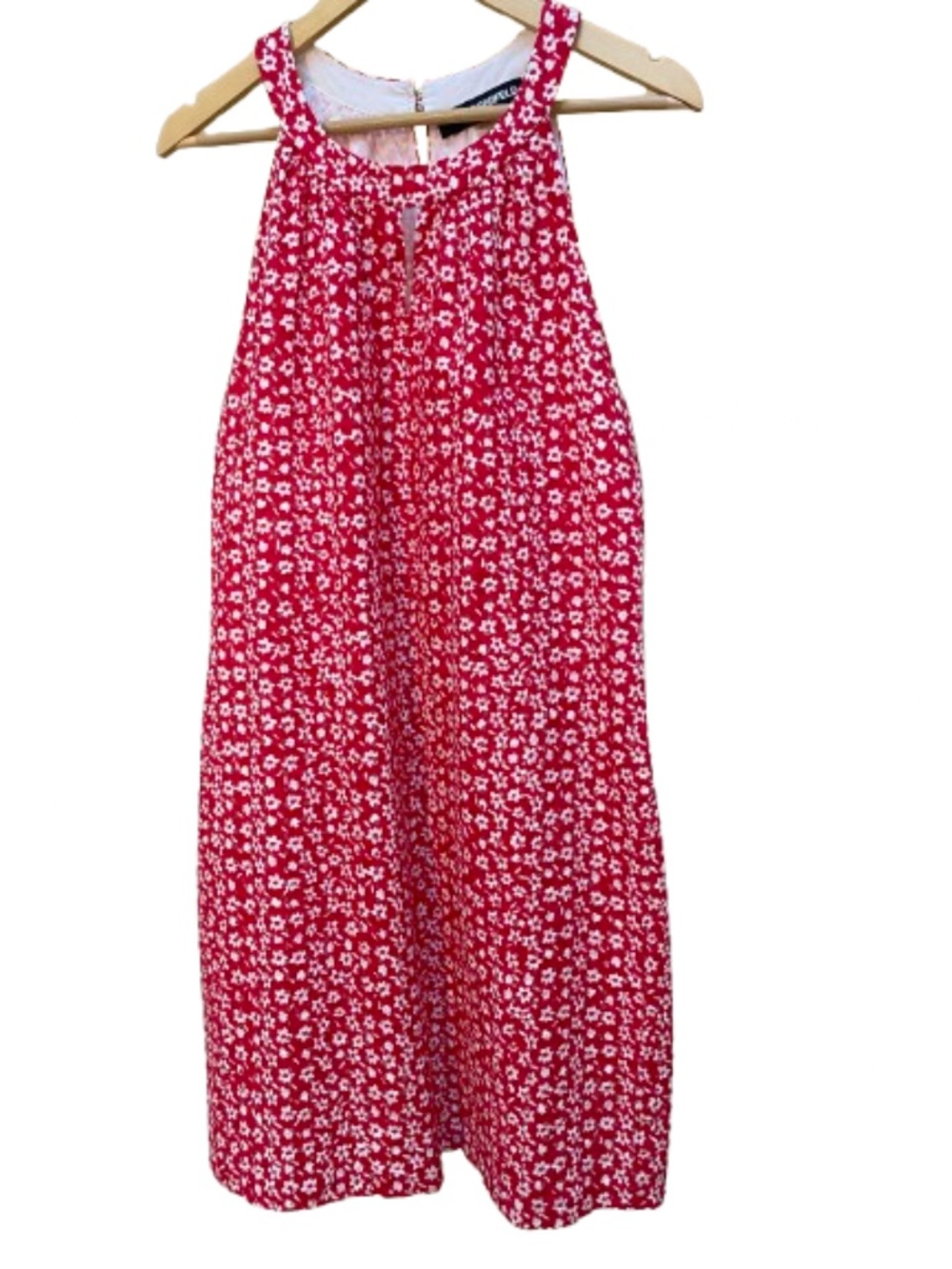 Karl Lagerfeld Paris High-Neck Keyhole Floral Shift